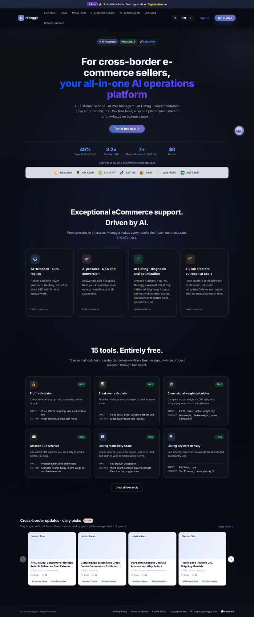 Niceggie homepage