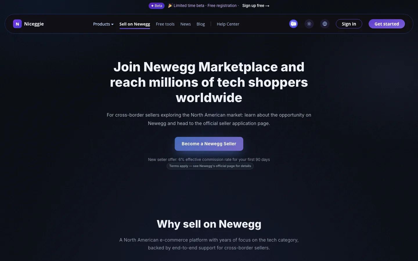 Sell on Newegg